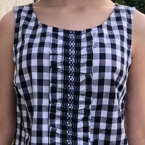 Vintage gingham Anthropologie blouse by Odille